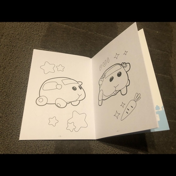 Pui Pui Molcar Coloring Book Japan Exclusive Nurie Kawaii Guinea Pig Cars - Picture 6 of 12